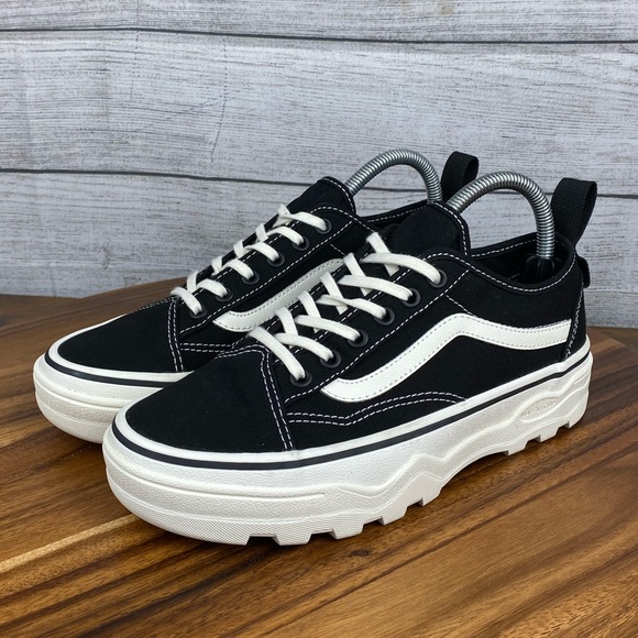 Vans Sentry Old Skool Black Marshmallow UltraCush Sneaker Women’s Shoe Size 8 - Picture 2 of 12